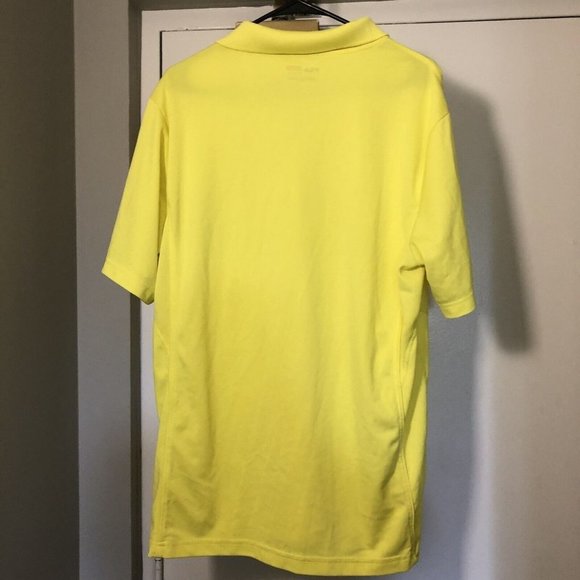 Fila Sport Mens Size XL Extra Large Short Sleeves Shirt Golf Yellow Polo - Picture 4 of 5